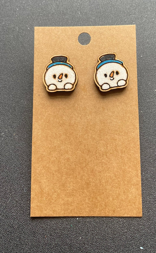 Snowman Stud Earrings