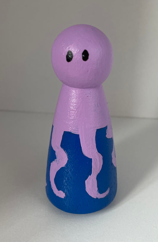 3.5” Octopus Peg Doll