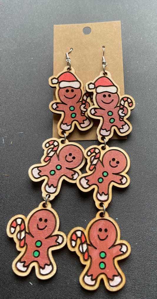 Gingerbread Dangle Earrings