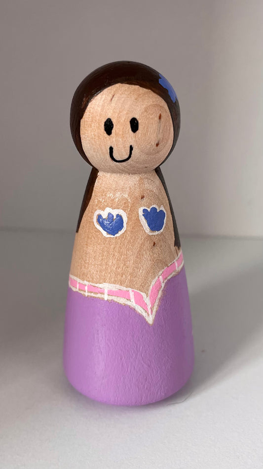 3.5” Mermaid Peg Doll