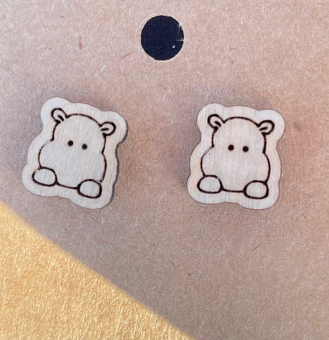 Hippo Stud Earrings