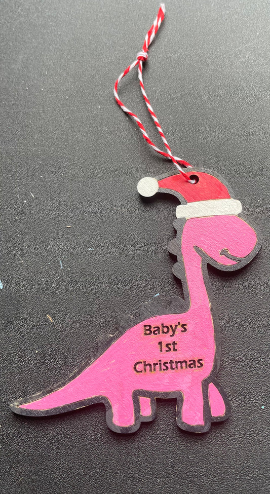 Baby’s First Christmas Dino Ornament